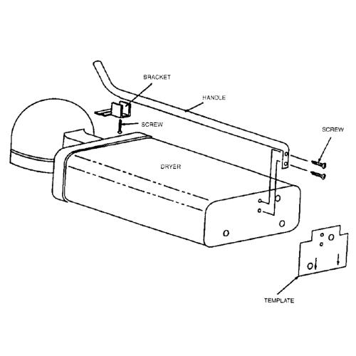 Belvedere DH1B Handle for B900C & 9507C Dryers