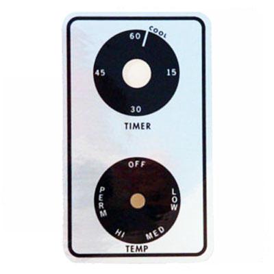 Highland Machine HDP-1643W Time and Temperature Decal