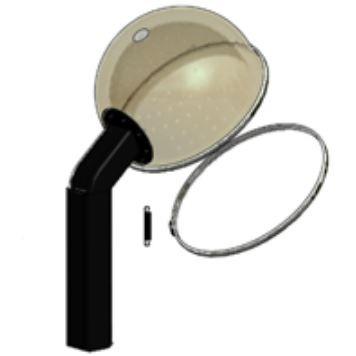 Highland Machine HDP-1010BM Hood & Main Stack Assembly w/ Grill/Vent