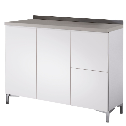 Salon Ambience WS/040-06 Wall System 120 Base Cabinet w/ RH Drawers