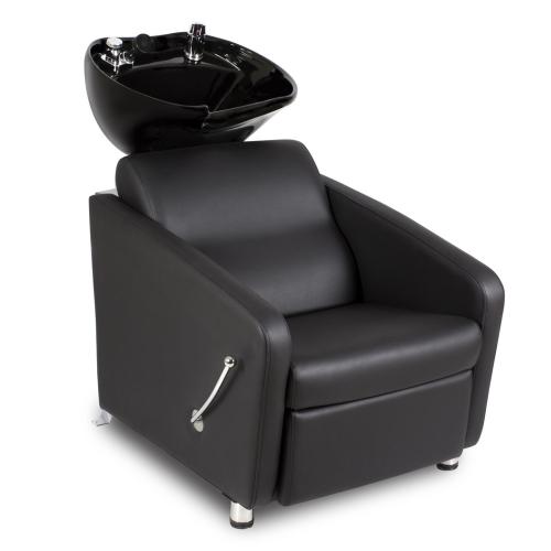 AYC Klyne Backwash Black Chair w/ Footrest & Black Bowl