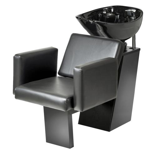 Pibbs 5534B Cosmo Backwash w/ Slide System - Black Bowl