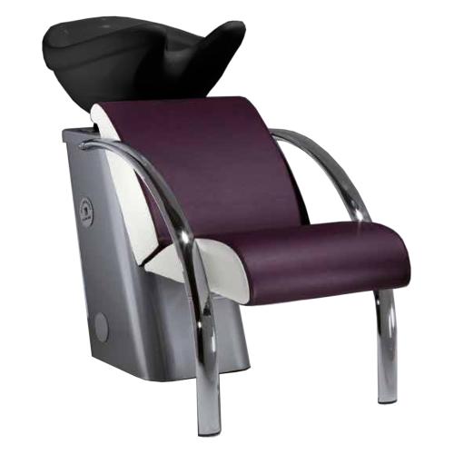 Salon Ambience SH/222/N Dreamwash Silver Frame, Chrome Armrests - Black Basin