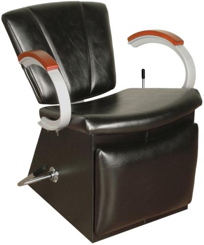Collins QSE 9751L Vanelle SA Lever Control Shampoo Chair w/ Kick Out Legrest, Chassis in Black