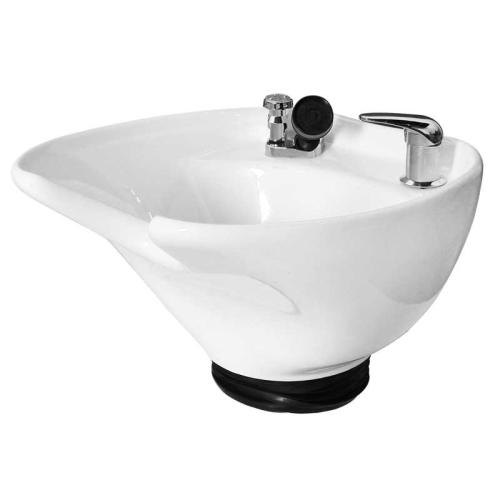 Jeffco 8600-570-VB-W Porcelain Backwash Bowl w/ 570 Faucet - White