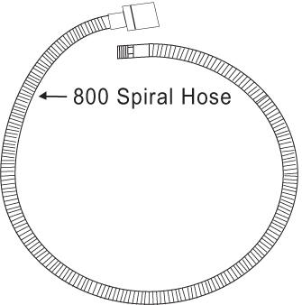 Marble Products #800-SPH Fixture Spiral Hose