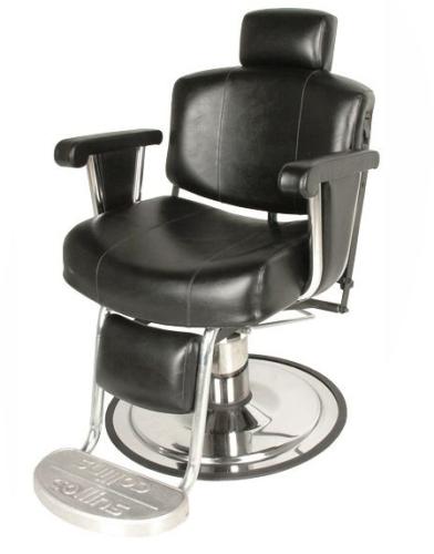 Collins QSE 9010 Continental Barber Chair w/ Upholstered Arm Treatment