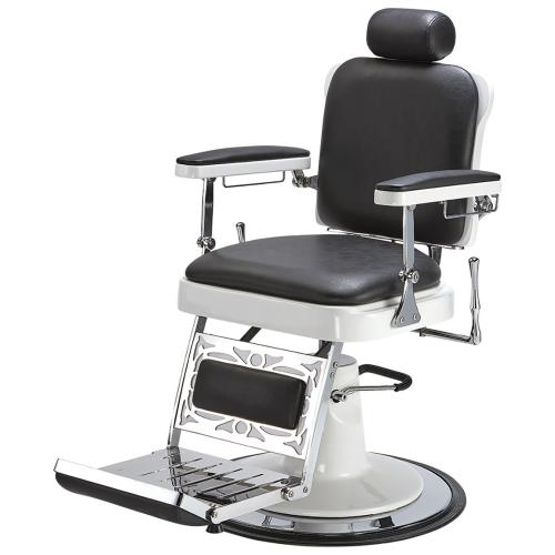 Pibbs 663 Master Barber Chair w/ White Hydraulic Base