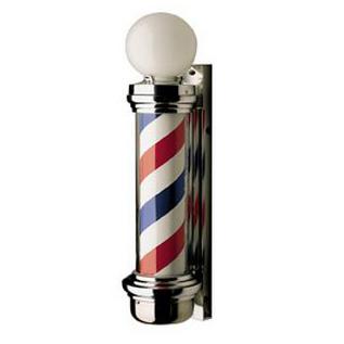 Shop for William Marvy 77 Wall Mount Barber Pole - Two Lights