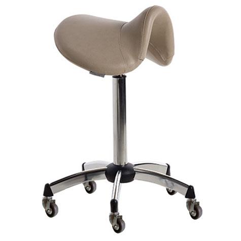 Salon Ambience CS/375 Mustang+ Stool - Chrome Base & Pro Wheels