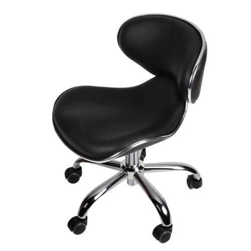 J & A USA Euro Manicure Stool 16" to 22" - Black