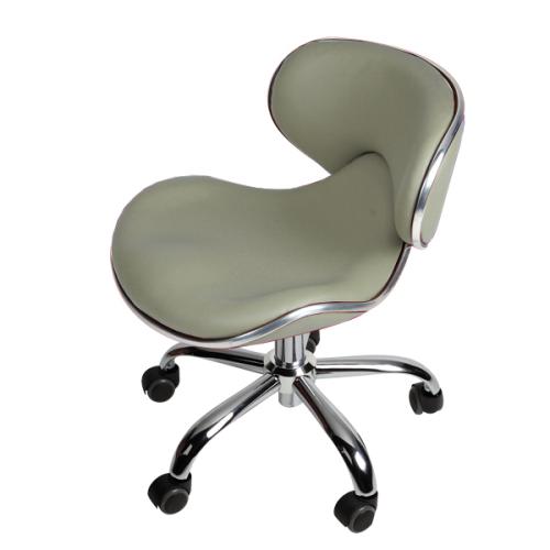 J & A USA Euro Manicure Stool 16" to 22" - Green