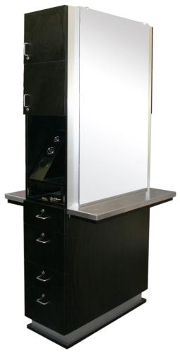 AB Salon Equipment 83897 AB Back to Back Double Shift Station