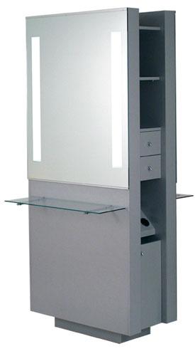 Belvedere OP292-HPL Opal Double Vanity w/ Glass Shelf