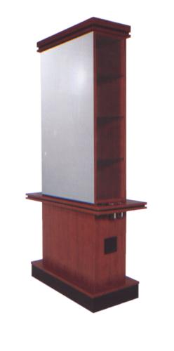 Collins QSE 440-42 Captiva Free Standing Back to Back Mirror Island Styling Station