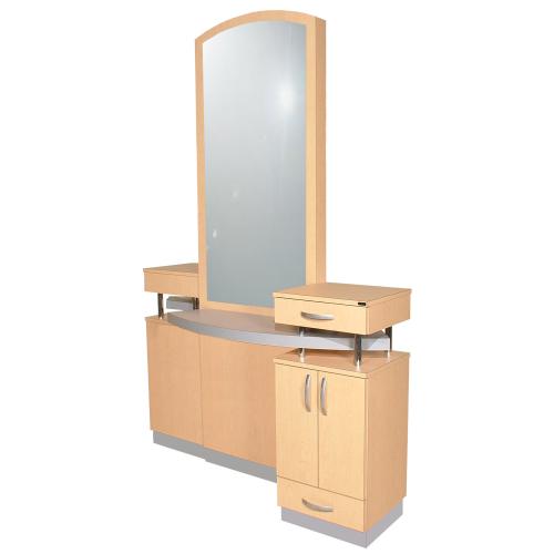 Collins 802-66 Soho Styling Island w/ arched mirrors