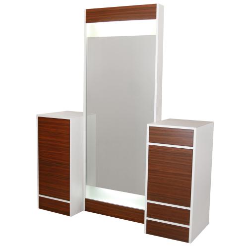 Collins 6623-62 Edge Back-to-Back Styling Station w/ 15" Wide Vanities