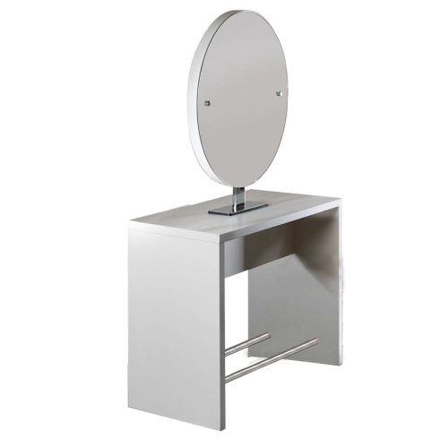 Salon Ambience MI/483 Brooklyn Round Island Station - 2 Positions - White Ash