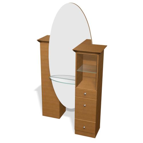 Design X 2951-B Ellyptic Back to Back Styling Station