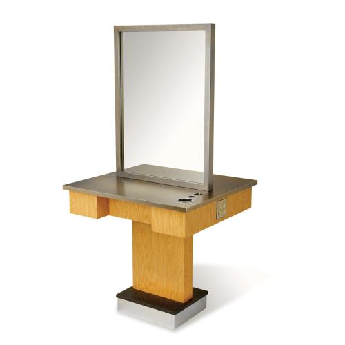 Veeco EMP-020 Stainless and Wood Double Styling Station