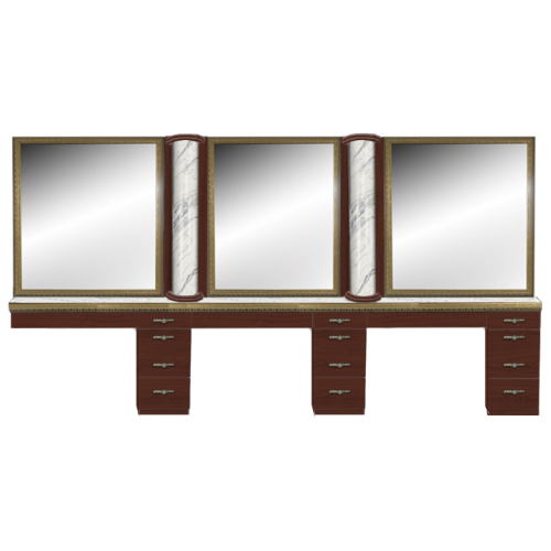 AB Salon Equipment 00270 Bellagio Triple Station