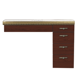 AB Salon Equipment 00603 Bellagio Single Styling Station