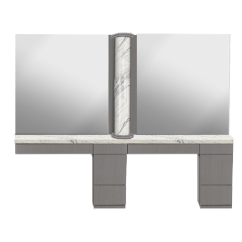 AB Salon Equipment 57479 Double Column Station