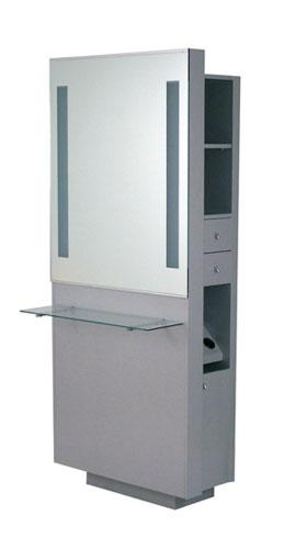 Belvedere OP252-HPL Opal Single Vanity with Glass Shelf