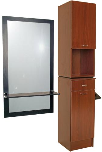Jeffco J09 Java Tower Styling Vanity w/ J05 Mirror