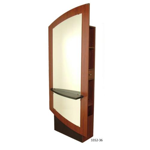 Collins QSE 3352-36 Klips Formula Styling Station w/ Full Mirror & Ledge