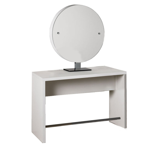 Salon Ambience MI/481 Brooklyn Round Single Wall Styling Station - White Ash