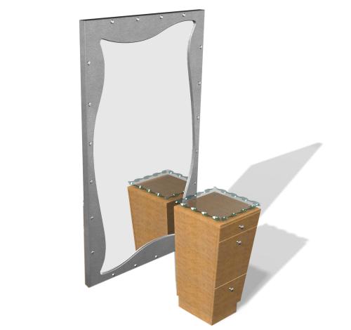 Design X 3130-W Adeleire Wall Mount Styling Station