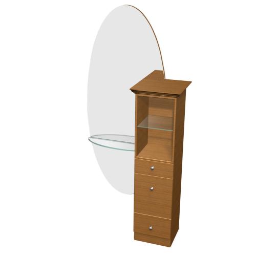 Design X 2951-W Ellyptic Wall Mount Styling Station