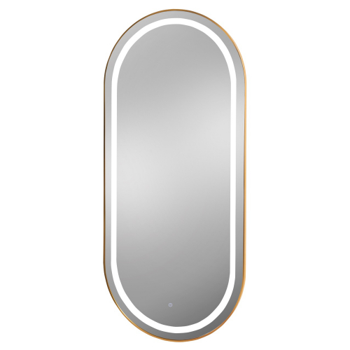 Pibbs 9990 Aurora  Gold Framed 30" x 66" LED Salon Mirror