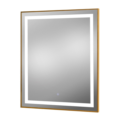 Pibbs 9550 Nova Gold Framed 30" x 36" LED Salon Mirror