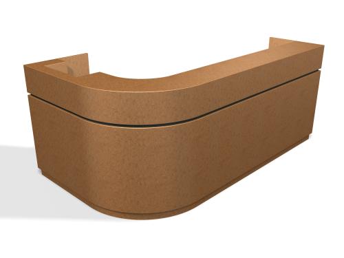 Design X 3494-72 Modular Reception Desk 72"L x 54"D