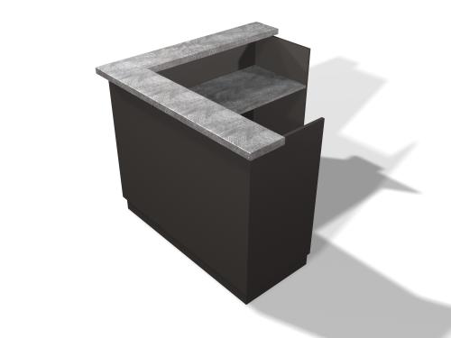 Design X 3506-96 Mission Reception Desk 96"L  X 96"L X 24"D