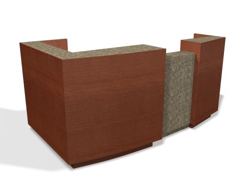 Design X 3490-84 Sante Reception Desk 84" L x 48" Return