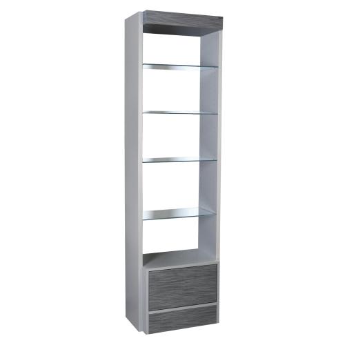 Collins 6629-24 Edge Retail Display w/ Glass Shelves & Drawer