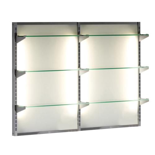 Salon Ambience WS/052 On The Wall Half Length Mirror Display - Double