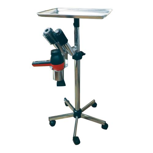 Pibbs ART57H Metal Mayo Utility Tray w/ Accessory Holder