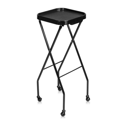 YCC H-9196BK Foldable Plastic Service Tray - Color Cart