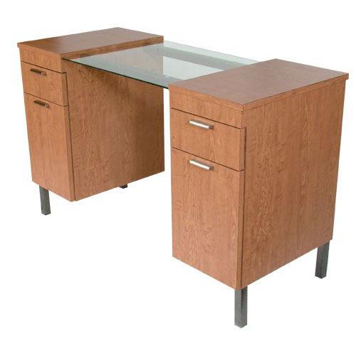 Collins 973-48 Enova 48" Nail Table w/ Glass Surface
