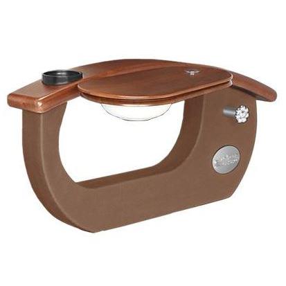 Gulfstream Gs9025-01 9620-1 Armrest - Dark Cherry Wood Arm, Brown Plastic