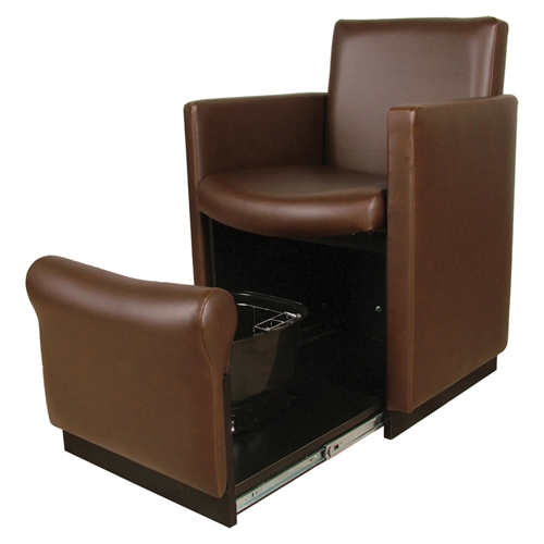 Collins 2550B Club-Pedi Spa Chair - Cigno w/ Pro Foot Spa Basin