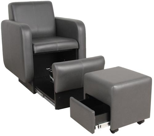 Collins QSE 2555 Club-Pedi Spa, Blush Char w/ Footsie Bath