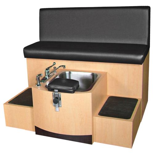 Collins QSE 4486S Cameo Pedicure Spa w/ Stainless Steel Soaking Basin, 10824 Three Zone Massage & Lumbar Heat