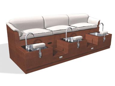 Design X 4050-T Vienna Sofa Pedicure Spa