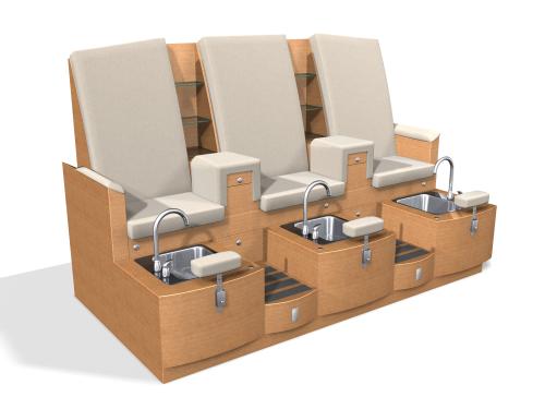 Design X 4475-T Claremont Sofa Pedicure Spa