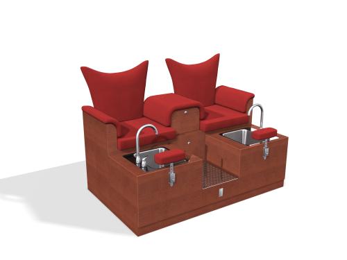 Design X 4704-D Kingston Loveseat Pedicure Spa